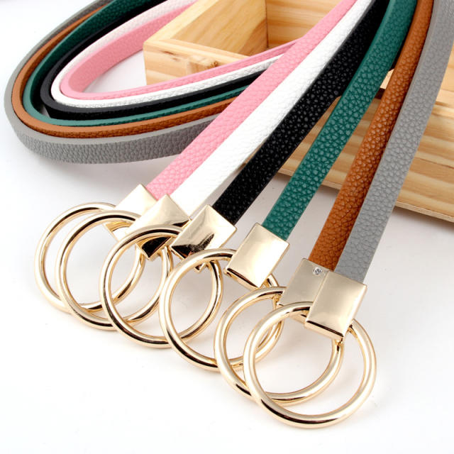 New design thin skinny knot belt