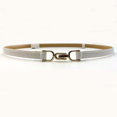 Elegant PU leather cinch belt