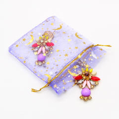 Colorful mesh jewelry bag