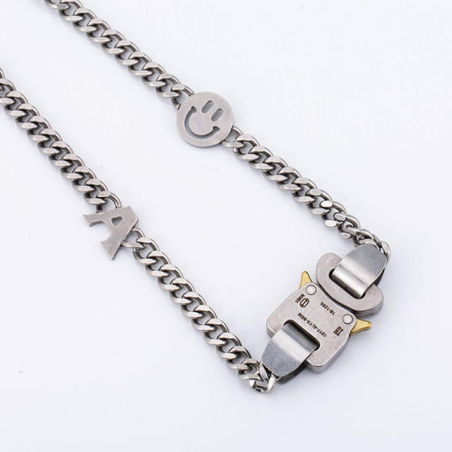 Hiphop Stainless steel vintage men's chain necklace