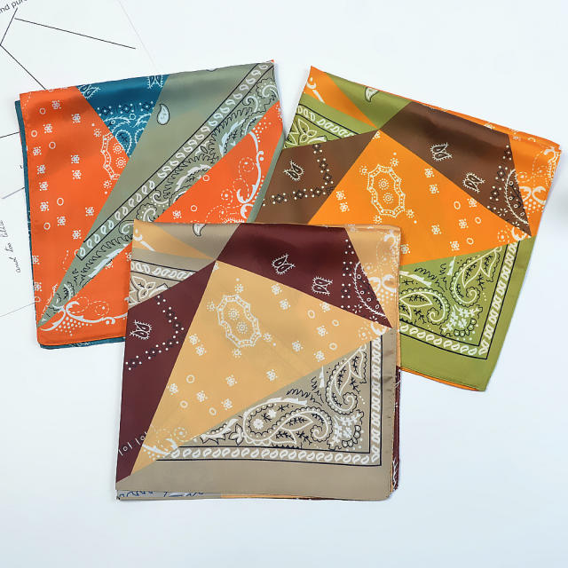 53cm spring color stain square scarves