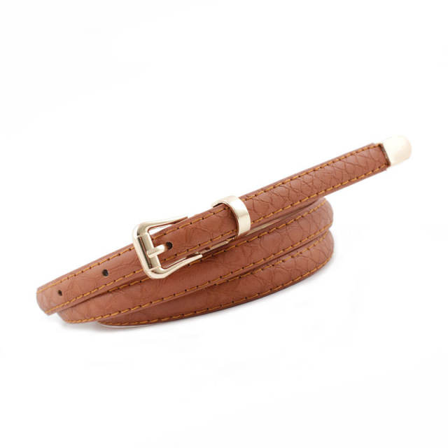 Popular women's snake pattern skinny knot belts