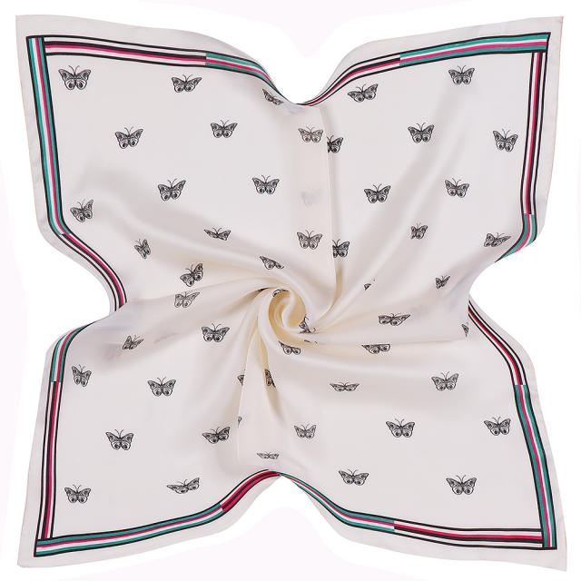 53cm korean fashion butterfly pattern square scarves