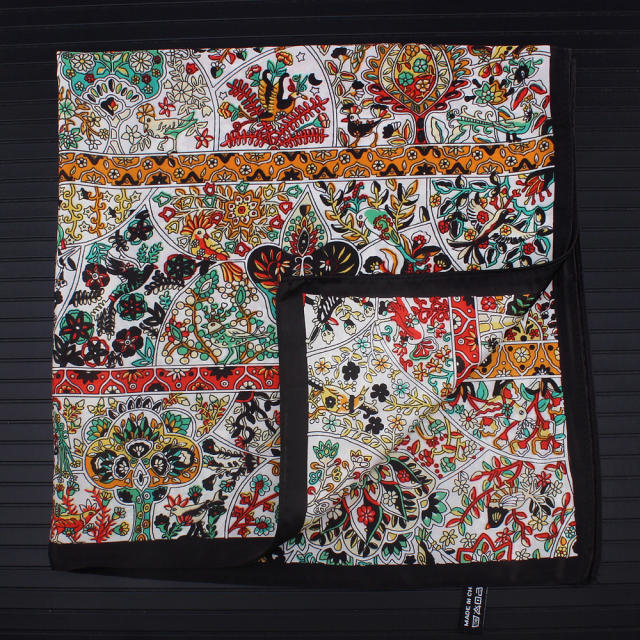 55cm stain floral square scarves