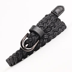 Vintage wax rope braided belt
