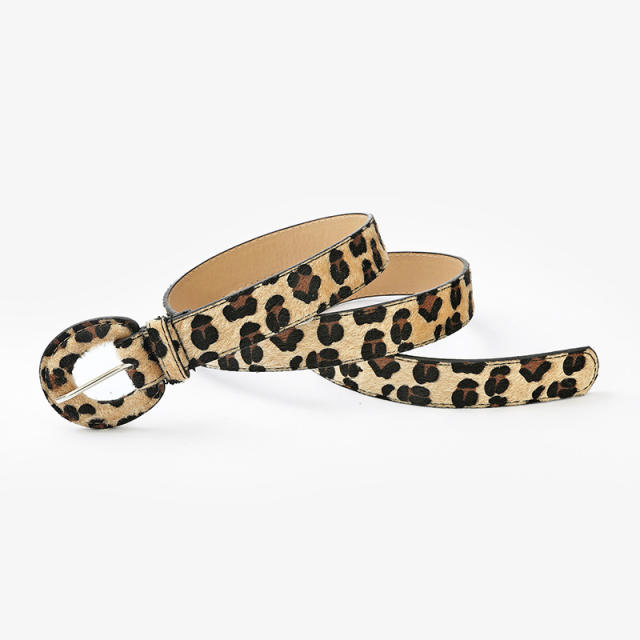Animal pattern vintage buckle belts