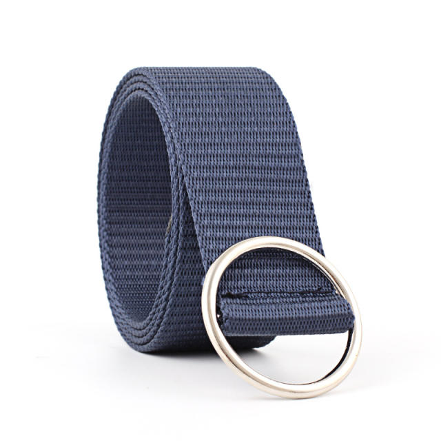 Canvas ring buckle belt