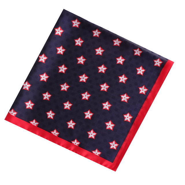 INS patchwork satin square scarves 53cm
