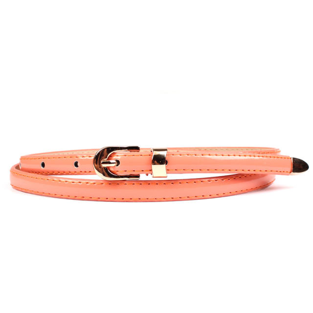 Hot sale colored skinny knot belt