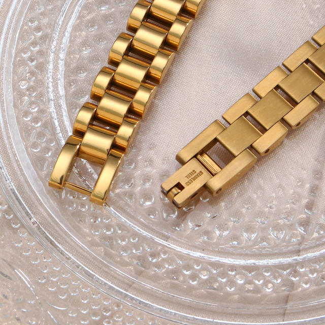 ladies new watch band chain stainless steel bangle