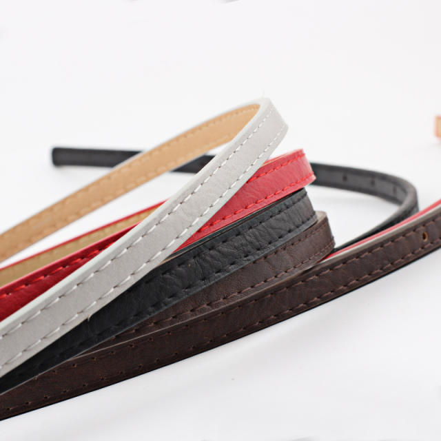 Elegant dress skinny knot belt