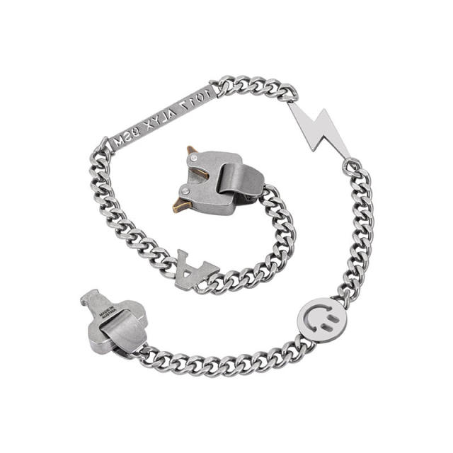 Hiphop Stainless steel vintage men's chain necklace