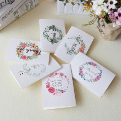 6pcs set thank you card