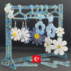 INS creative clear earring display