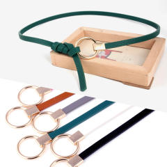 New design thin skinny knot belt
