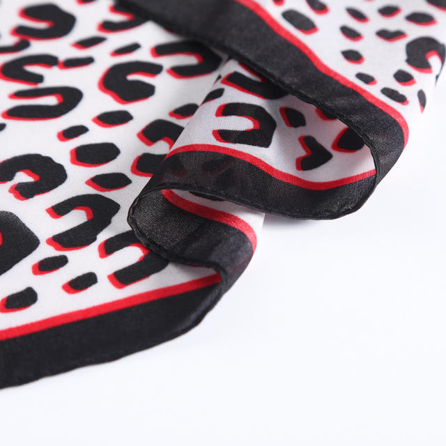 53cm leopard grain square scarves