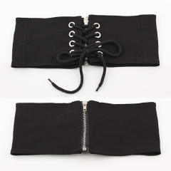 Black color corset style belt