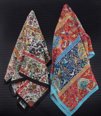 55cm stain floral square scarves