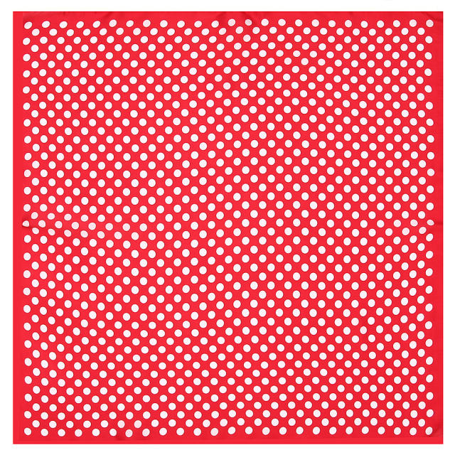 55cm polka dots square scarf