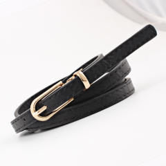 Elegant dress skinny knot belt