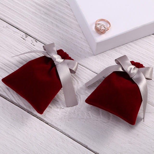 Thick flannel jewelry bag