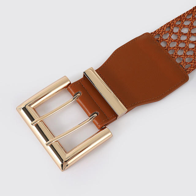 Occident fashion vintage hollow design metal bukle corset belt