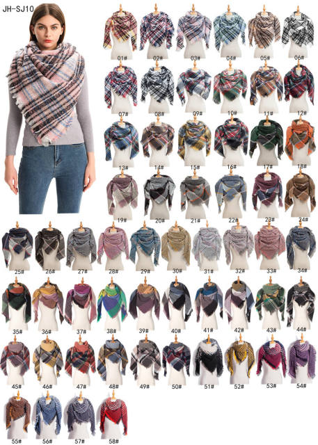 Hot sale autumn winter design triangle shape warm scarf