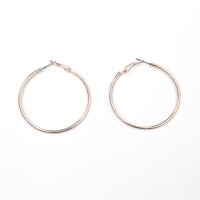 Metal hoop earrings  2 set