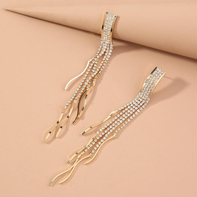 Fashion chain tassel earrings
