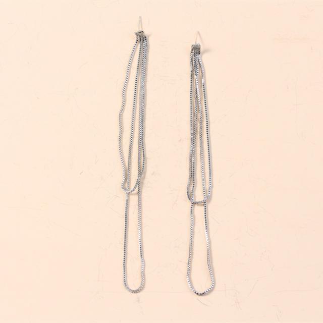 Chain tassel earrings