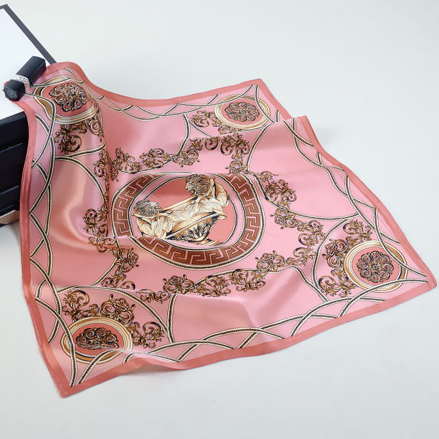 53cm silk square scarves for women