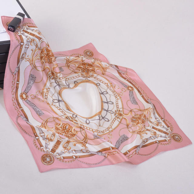 53cm silk square scarves for women