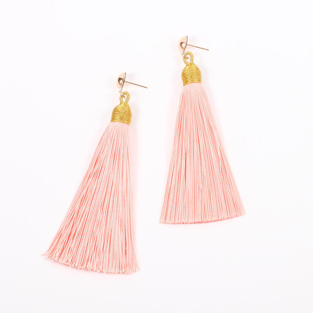 Fashion long thread tassel earrings