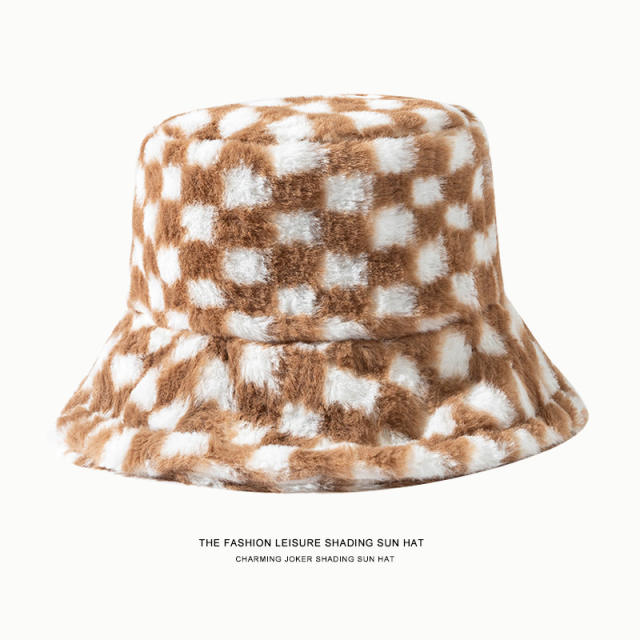Fashion warm bucket hat