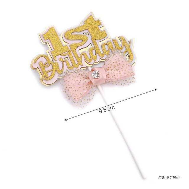 Numbers happy birthday cake toppers