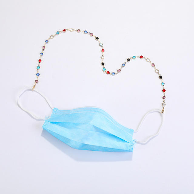 Seed beads personality glass mask chain