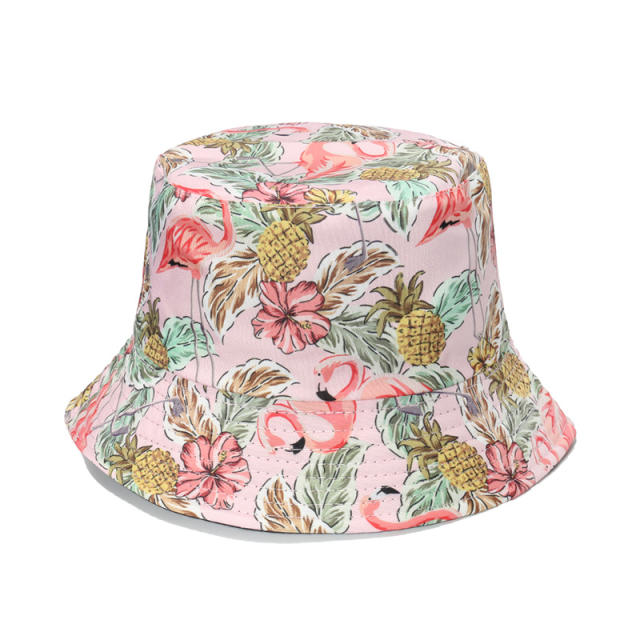 Flamingo bucket hat