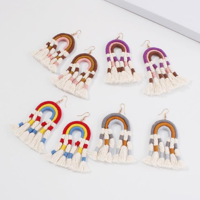 Fashion thread tassel earrings