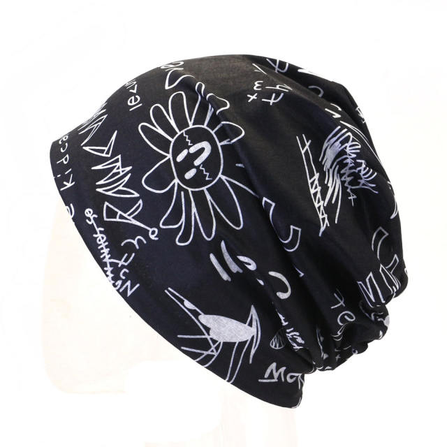 Patterned beanie cap