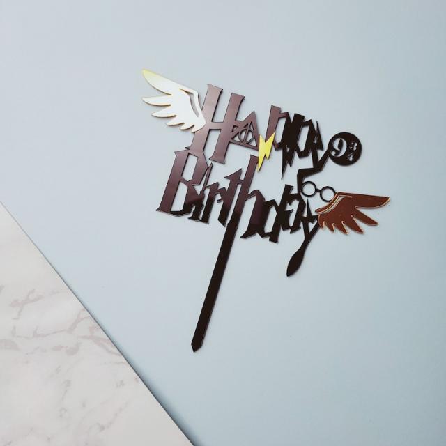 Magin flash happy birthday cake toppers