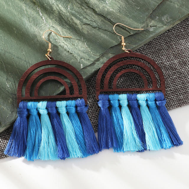 Fashion thread tassel earrings