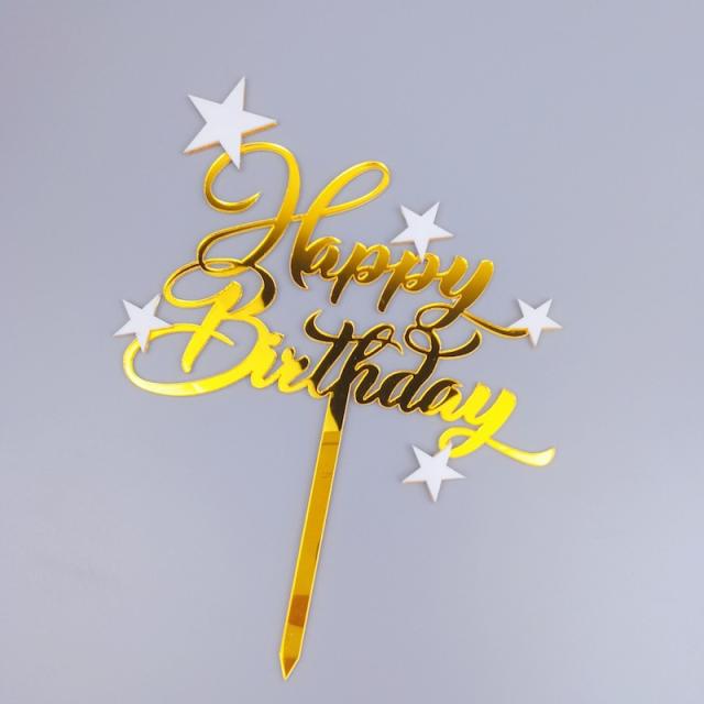 Happy birthday cake toppers