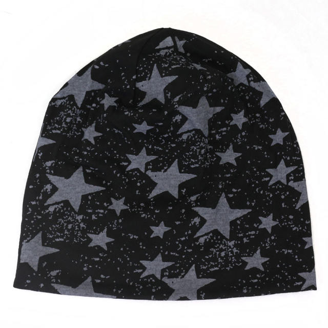 Vintage star pattern beanie cap