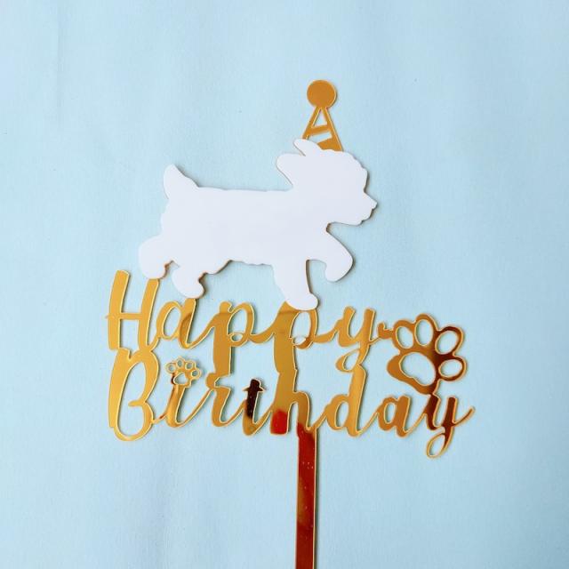 New pet dog cake topper it's my barkday