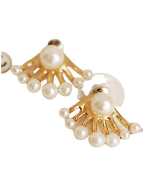 Fashion pearl jacket earrings