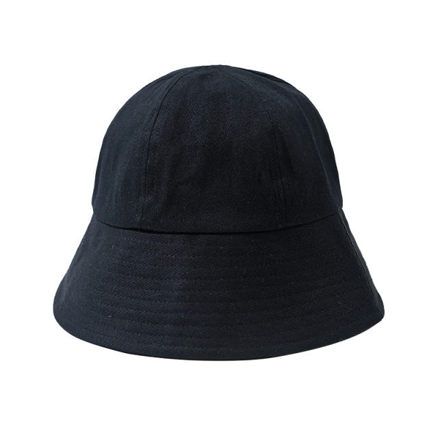 Unisex solid color ins bucket hat