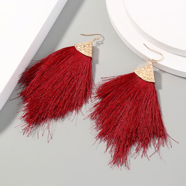 Fashion thread tassel earrings