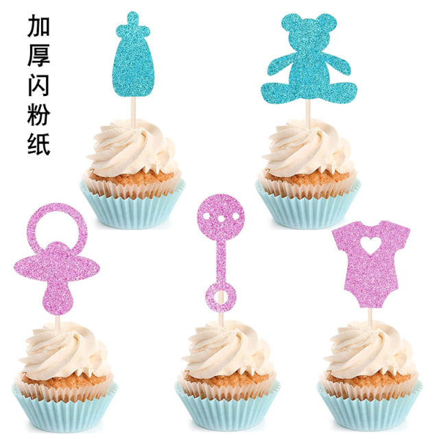 Oh baby birthday party cake toppers