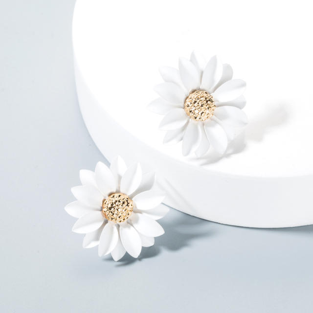 Sun flower studs earrings