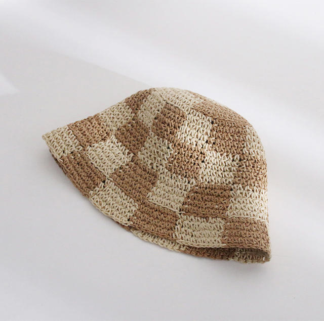 Korean fashion corchet bucket hat